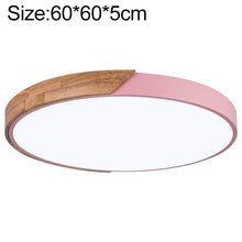 Load image into Gallery viewer, Wood Macaron LED Round Ceiling Lamp, White Light, 23cm, 30cm, 40cm, 50cm, 60cm