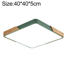 Load image into Gallery viewer, Wood Macaron LED Square Ceiling Lamp, White Light, 30cm, 40cm, 50cm, 60cm