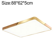 Load image into Gallery viewer, Wood Macaron LED Rectangle Ceiling Lamp, White Light, 88x62cm, 110x70cm