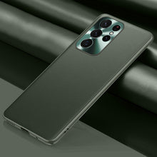 Load image into Gallery viewer, Plain Skin Leather Phone Case, For Samsung Galaxy S22 5G, For Samsung Galaxy S22 Ultra 5G