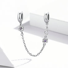 Load image into Gallery viewer, S925 Sterling Silver Retro Flower Safety Chain DIY Bracelet Necklace Accessories, Retro Flower