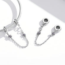 Load image into Gallery viewer, S925 Sterling Silver Retro Flower Safety Chain DIY Bracelet Necklace Accessories, Retro Flower