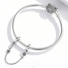 Load image into Gallery viewer, S925 Sterling Silver Retro Flower Safety Chain DIY Bracelet Necklace Accessories, Retro Flower
