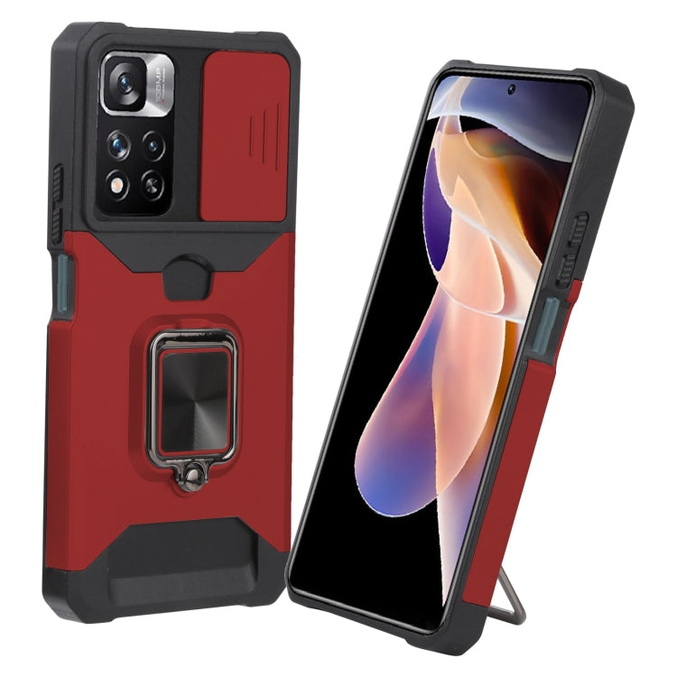Sliding Camera Cover Design PC + TPU Shockproof Phone Case, For Xiaomi Redmi Note 11 5G China / Poco M4 Pro 5G, For Xiaomi Redmi Note 11 Pro 5G / 4G International Version