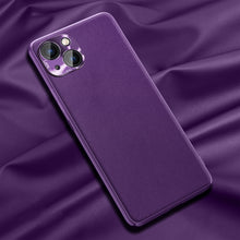 Load image into Gallery viewer, Plain Skin Leather Case, For iPhone 13 mini, For iPhone 13, For iPhone 13 Pro, For iPhone 13 Pro Max, For iPhone 12 mini, For iPhone 12 Pro Max