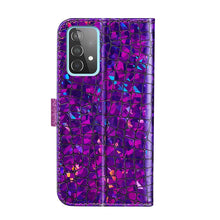 Load image into Gallery viewer, Laser Glitter Powder Matching Crocodile Texture Leather Case, For Samsung Galaxy A33 5G, For Samsung Galaxy A73