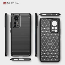 Load image into Gallery viewer, Brushed Texture Carbon Fiber TPU Phone Case, For Xiaomi 12 5G, For Xiaomi 12 Pro 5G, For Xiaomi Mi 12 Ultra 5G