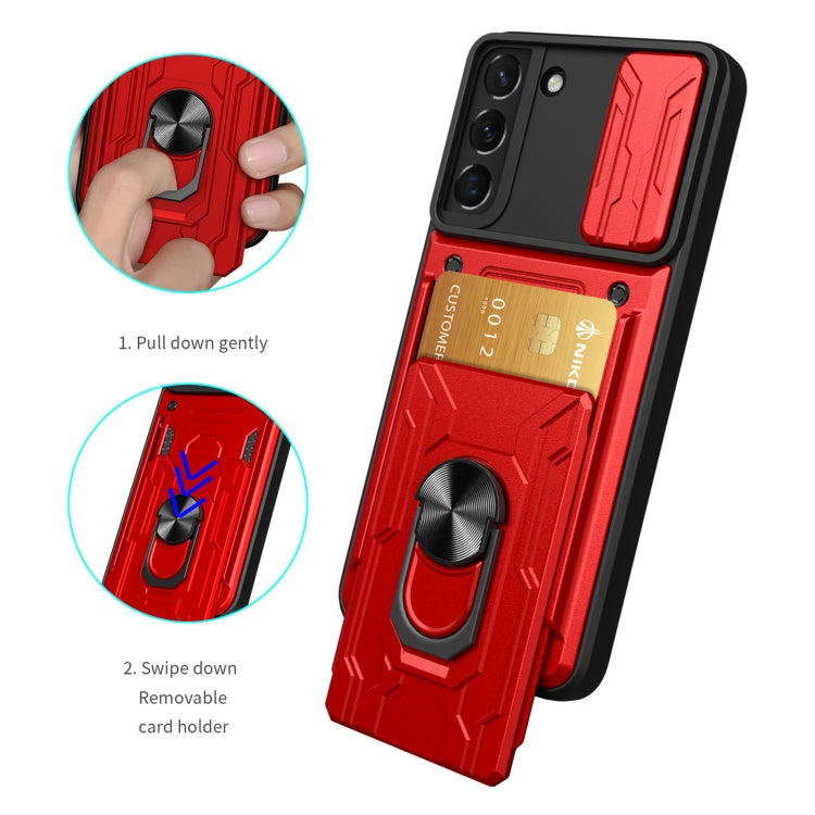 Sliding Camshield Card Phone Case, For Samsung Galaxy S22+ 5G