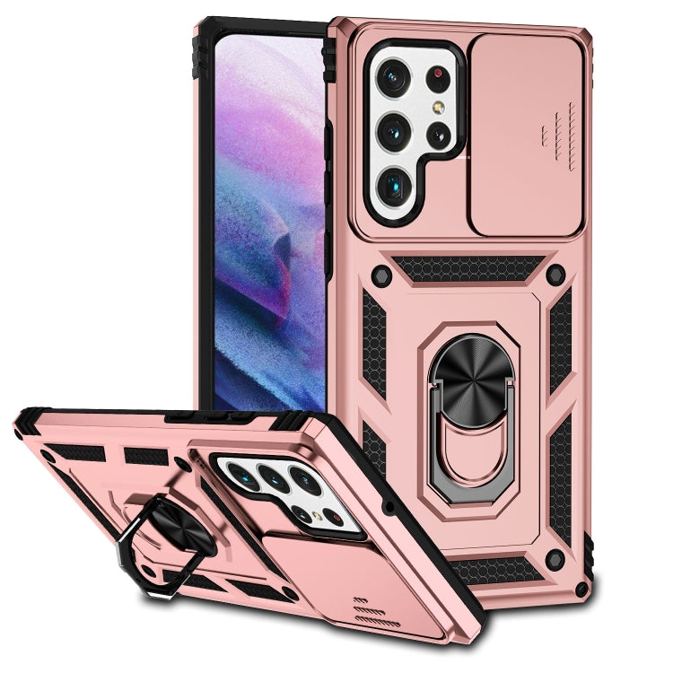 Sliding Camshield Holder Phone Case, For Samsung Galaxy S22 5G, For Samsung Galaxy S22+ 5G, For Samsung Galaxy S22 Ultra 5G