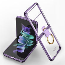 Load image into Gallery viewer, GKK Phantom Electroplating Phone Case with Ring, For Samsung Galaxy Z Flip3 5G