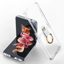 Load image into Gallery viewer, GKK Phantom Electroplating Phone Case with Ring, For Samsung Galaxy Z Flip3 5G