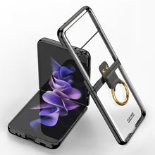Load image into Gallery viewer, GKK Phantom Electroplating Phone Case with Ring, For Samsung Galaxy Z Flip3 5G