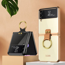 Load image into Gallery viewer, GKK Phantom Electroplating Phone Case with Ring, For Samsung Galaxy Z Flip3 5G