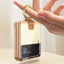Load image into Gallery viewer, GKK Phantom Electroplating Phone Case with Ring, For Samsung Galaxy Z Flip3 5G