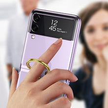 Load image into Gallery viewer, GKK Phantom Electroplating Phone Case with Ring, For Samsung Galaxy Z Flip3 5G