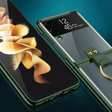Load image into Gallery viewer, GKK Phantom Electroplating Phone Case with Ring, For Samsung Galaxy Z Flip3 5G