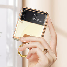 Load image into Gallery viewer, GKK Phantom Electroplating Phone Case with Ring, For Samsung Galaxy Z Flip3 5G