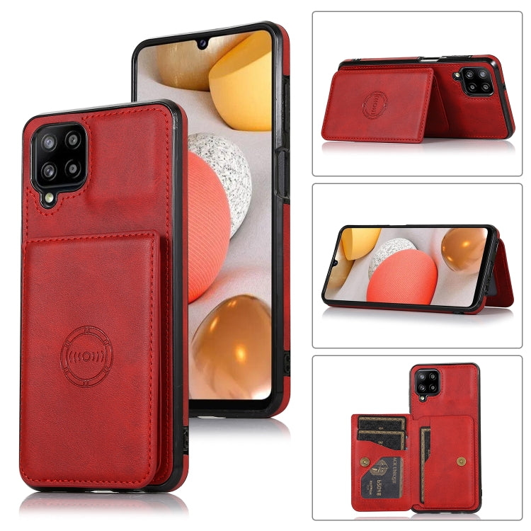 Calf Texture Magnetic Card Bag PU Phone Case, For Samsung Galaxy A12 5G, For Samsung Galaxy A22 5G, For Samsung Galaxy A32 4G, For Samsung Galaxy A32 5G, For Samsung Galaxy A52 5G, For Samsung Galaxy A72 5G, For Samsung Galaxy Note10                   ...