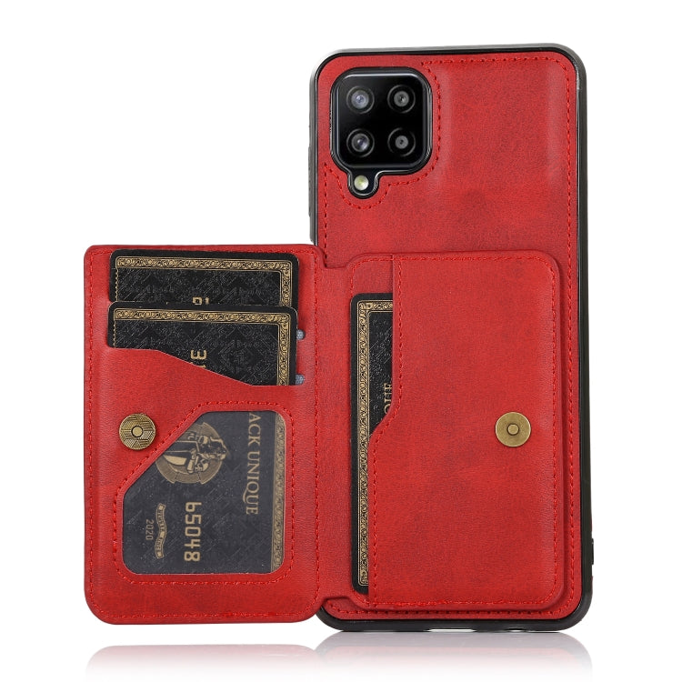 Calf Texture Magnetic Card Bag PU Phone Case, For Samsung Galaxy A12 5G, For Samsung Galaxy A22 5G, For Samsung Galaxy A32 4G, For Samsung Galaxy A32 5G, For Samsung Galaxy A52 5G, For Samsung Galaxy A72 5G, For Samsung Galaxy Note10                   ...