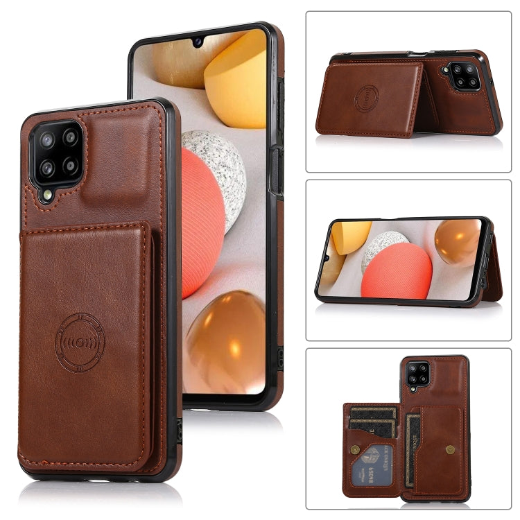 Calf Texture Magnetic Card Bag PU Phone Case, For Samsung Galaxy A12 5G, For Samsung Galaxy A22 5G, For Samsung Galaxy A32 4G, For Samsung Galaxy A32 5G, For Samsung Galaxy A52 5G, For Samsung Galaxy A72 5G, For Samsung Galaxy Note10                   ...
