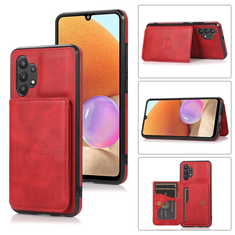 Calf Texture Magnetic Card Bag PU Phone Case, For Samsung Galaxy A12 5G, For Samsung Galaxy A22 5G, For Samsung Galaxy A32 4G, For Samsung Galaxy A32 5G, For Samsung Galaxy A52 5G, For Samsung Galaxy A72 5G, For Samsung Galaxy Note10                   ...