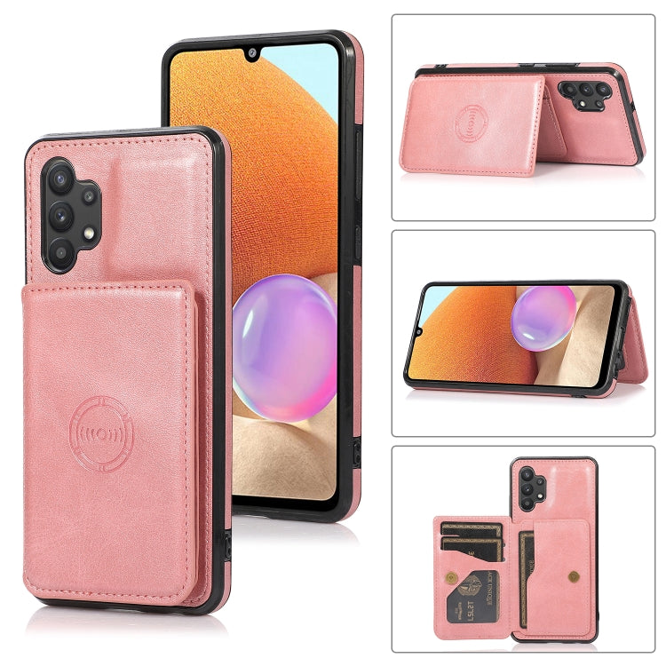 Calf Texture Magnetic Card Bag PU Phone Case, For Samsung Galaxy A12 5G, For Samsung Galaxy A22 5G, For Samsung Galaxy A32 4G, For Samsung Galaxy A32 5G, For Samsung Galaxy A52 5G, For Samsung Galaxy A72 5G, For Samsung Galaxy Note10                   ...