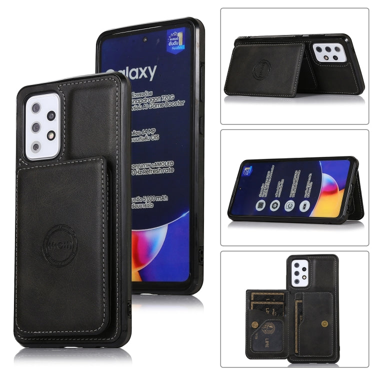 Calf Texture Magnetic Card Bag PU Phone Case, For Samsung Galaxy A12 5G, For Samsung Galaxy A22 5G, For Samsung Galaxy A32 4G, For Samsung Galaxy A32 5G, For Samsung Galaxy A52 5G, For Samsung Galaxy A72 5G, For Samsung Galaxy Note10                   ...
