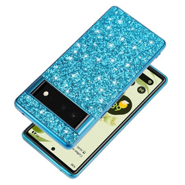 Glitter Powder Shockproof TPU Protective Phone Case, For Google Pixel 6, For Google Pixel 6 Pro, For Samsung Galaxy S22+ 5G, For Samsung Galaxy S22 Ultra 5G, For Samsung Galaxy S22 5G