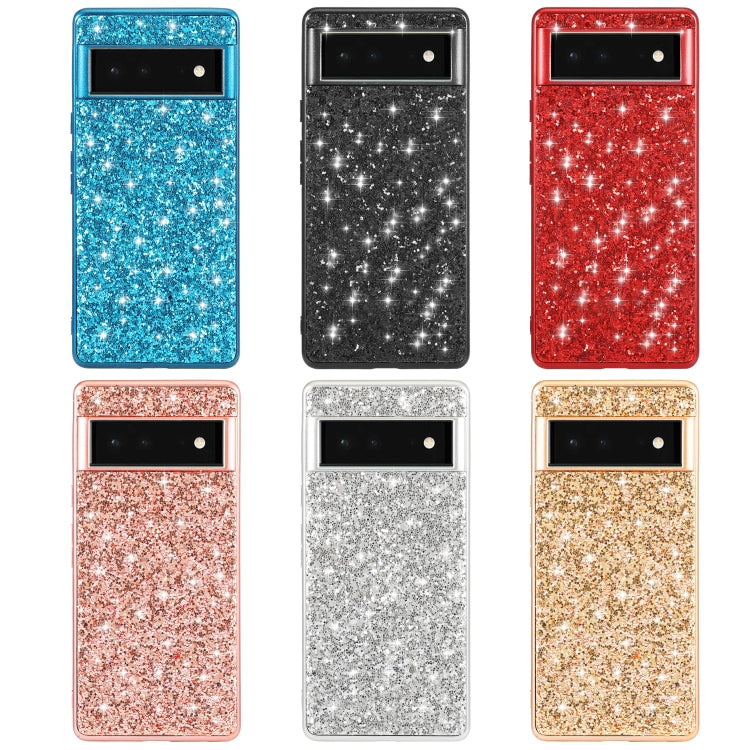 Glitter Powder Shockproof TPU Protective Phone Case, For Google Pixel 6, For Google Pixel 6 Pro, For Samsung Galaxy S22+ 5G, For Samsung Galaxy S22 Ultra 5G, For Samsung Galaxy S22 5G