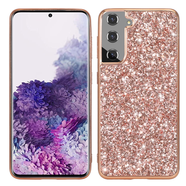 Glitter Powder Shockproof TPU Protective Phone Case, For Google Pixel 6, For Google Pixel 6 Pro, For Samsung Galaxy S22+ 5G, For Samsung Galaxy S22 Ultra 5G, For Samsung Galaxy S22 5G
