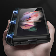 Load image into Gallery viewer, GKK Magnetic Full Coverage Phone Flip Case with Pen Slot, For Samsung Galaxy Z Fold3 5G