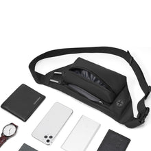 Load image into Gallery viewer, FEIHADUN cxs-321 Adjustable Oxford Cloth Waist Bag, Size: 32 x 12 x 6cm, cxs-321 (Black), cxs-321 (Grey), cxs-321 (Dark Green), cxs-321 (Silver)