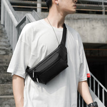 Load image into Gallery viewer, FEIHADUN cxs-321 Adjustable Oxford Cloth Waist Bag, Size: 32 x 12 x 6cm, cxs-321 (Black), cxs-321 (Grey), cxs-321 (Dark Green), cxs-321 (Silver)
