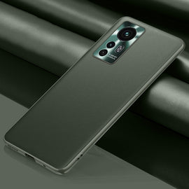 Plain Skin Leather Phone Case, For Xiaomi 12 Pro 5G, For Xiaomi Mi 12 Ultra 5G