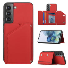Load image into Gallery viewer, Skin Feel PU + TPU + PC Phone Case with Card Slots, For Xiaomi Redmi Note 11 Pro, For vivo S10e / V23e, For Samsung Galaxy S22 5G, For Samsung Galaxy S22+ 5G, For Samsung Galaxy S22 Ultra 5G