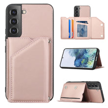 Load image into Gallery viewer, Skin Feel PU + TPU + PC Phone Case with Card Slots, For vivo S10e / V23e, For Xiaomi Redmi Note 11 Pro, For Samsung Galaxy S22 5G, For Samsung Galaxy S22+ 5G, For Samsung Galaxy S22 Ultra 5G