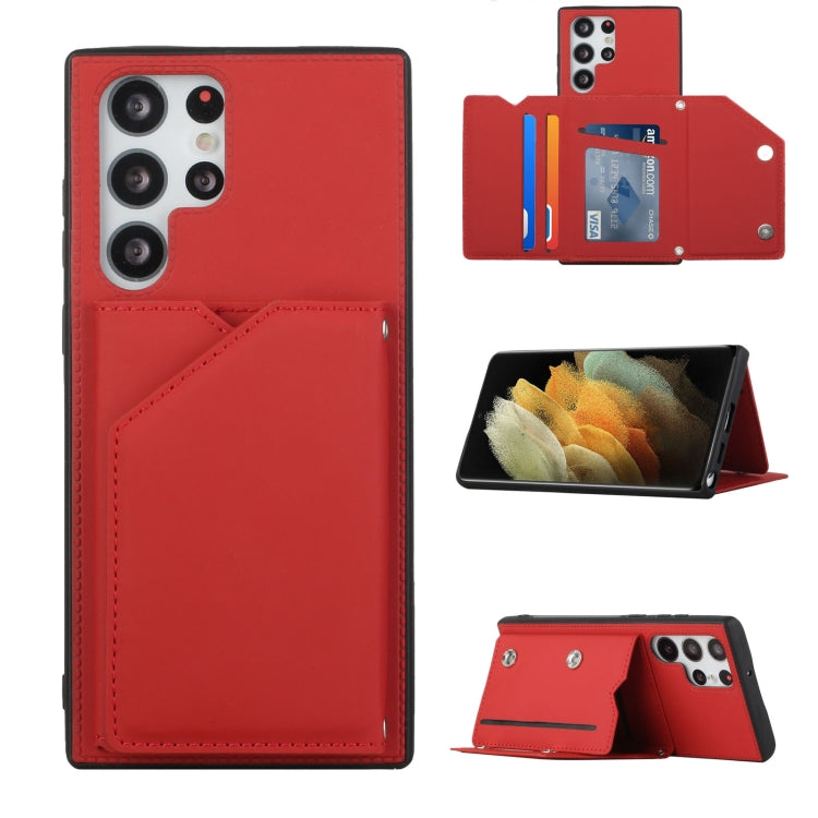 Skin Feel PU + TPU + PC Phone Case with Card Slots, For Xiaomi Redmi Note 11 Pro, For vivo S10e / V23e, For Samsung Galaxy S22 5G, For Samsung Galaxy S22+ 5G, For Samsung Galaxy S22 Ultra 5G