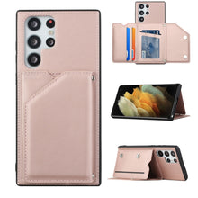 Load image into Gallery viewer, Skin Feel PU + TPU + PC Phone Case with Card Slots, For Xiaomi Redmi Note 11 Pro, For vivo S10e / V23e, For Samsung Galaxy S22 5G, For Samsung Galaxy S22+ 5G, For Samsung Galaxy S22 Ultra 5G