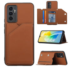 Load image into Gallery viewer, Skin Feel PU + TPU + PC Phone Case with Card Slots, For Xiaomi Redmi Note 11 Pro, For vivo S10e / V23e, For Samsung Galaxy S22 5G, For Samsung Galaxy S22+ 5G, For Samsung Galaxy S22 Ultra 5G
