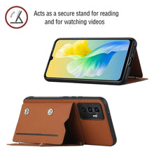 Load image into Gallery viewer, Skin Feel PU + TPU + PC Phone Case with Card Slots, For vivo S10e / V23e, For Xiaomi Redmi Note 11 Pro, For Samsung Galaxy S22 5G, For Samsung Galaxy S22+ 5G, For Samsung Galaxy S22 Ultra 5G
