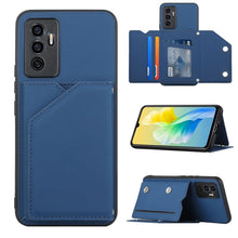 Load image into Gallery viewer, Skin Feel PU + TPU + PC Phone Case with Card Slots, For Xiaomi Redmi Note 11 Pro, For vivo S10e / V23e, For Samsung Galaxy S22 5G, For Samsung Galaxy S22+ 5G, For Samsung Galaxy S22 Ultra 5G