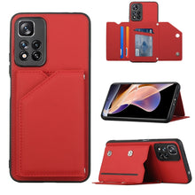 Load image into Gallery viewer, Skin Feel PU + TPU + PC Phone Case with Card Slots, For Xiaomi Redmi Note 11 Pro, For vivo S10e / V23e, For Samsung Galaxy S22 5G, For Samsung Galaxy S22+ 5G, For Samsung Galaxy S22 Ultra 5G
