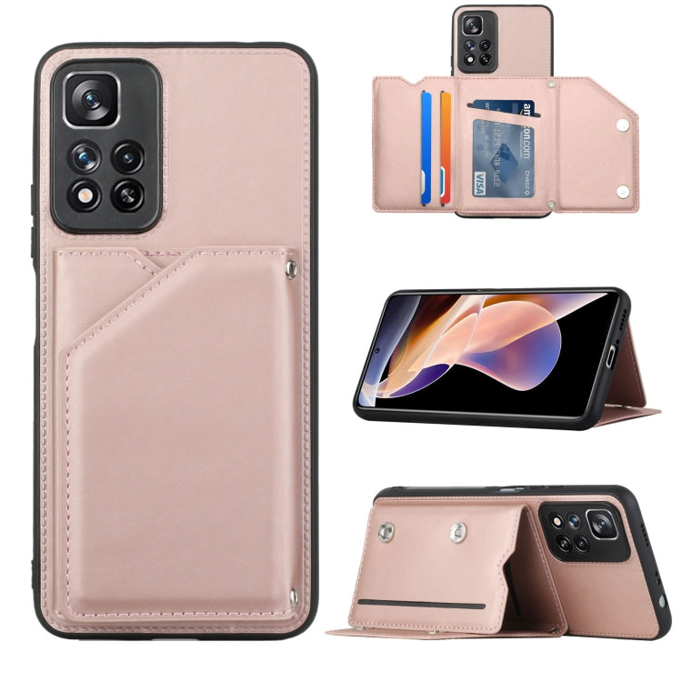 Skin Feel PU + TPU + PC Phone Case with Card Slots, For Xiaomi Redmi Note 11 Pro, For vivo S10e / V23e, For Samsung Galaxy S22 5G, For Samsung Galaxy S22+ 5G, For Samsung Galaxy S22 Ultra 5G