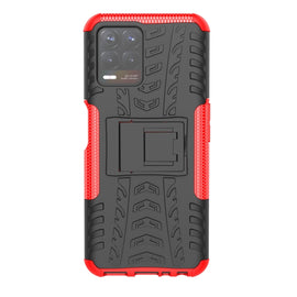 Tire Texture TPU + PC Phone Case with Holder, For OPPO Realme 8i, For Xiaomi Redmi Note 11 Pro (China), For Motorola Moto E40, For Samsung Galaxy A03 Global, For Samsung Galaxy A53 5G