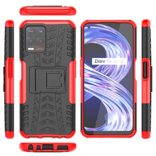 Load image into Gallery viewer, Tire Texture TPU + PC Phone Case with Holder, For OPPO Realme 8i, For Xiaomi Redmi Note 11 Pro (China), For Motorola Moto E40, For Samsung Galaxy A53 5G