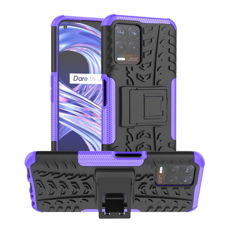 Tire Texture TPU + PC Phone Case with Holder, For OPPO Realme 8i, For Xiaomi Redmi Note 11 Pro (China), For Motorola Moto E40, For Samsung Galaxy A53 5G