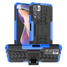 Load image into Gallery viewer, Tire Texture TPU + PC Phone Case with Holder, For OPPO Realme 8i, For Xiaomi Redmi Note 11 Pro (China), For Motorola Moto E40, For Samsung Galaxy A03 Global, For Samsung Galaxy A53 5G
