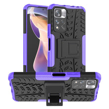Load image into Gallery viewer, Tire Texture TPU + PC Phone Case with Holder, For OPPO Realme 8i, For Xiaomi Redmi Note 11 Pro (China), For Motorola Moto E40, For Samsung Galaxy A53 5G