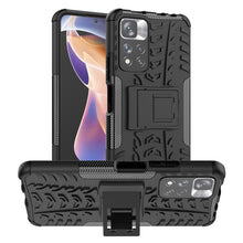 Load image into Gallery viewer, Tire Texture TPU + PC Phone Case with Holder, For OPPO Realme 8i, For Xiaomi Redmi Note 11 Pro (China), For Motorola Moto E40, For Samsung Galaxy A03 Global, For Samsung Galaxy A53 5G