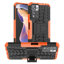 Load image into Gallery viewer, Tire Texture TPU + PC Phone Case with Holder, For OPPO Realme 8i, For Xiaomi Redmi Note 11 Pro (China), For Motorola Moto E40, For Samsung Galaxy A53 5G